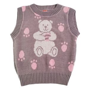VINTAGE Teddy Bear Sweater Vest Size 6/6X